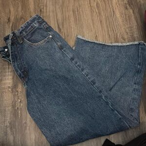 Classic Wide Leg Denim Jeans